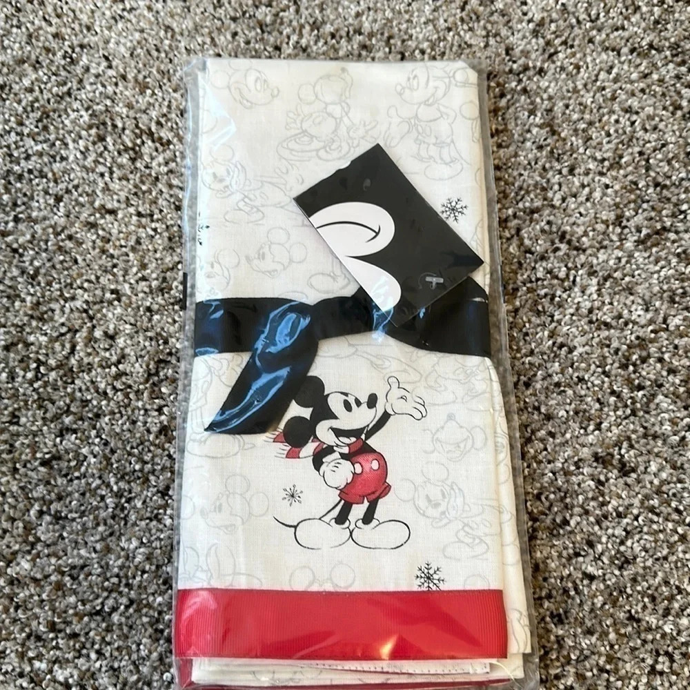 Pottery Barn Mickey Mouse Tea Towels, NIP